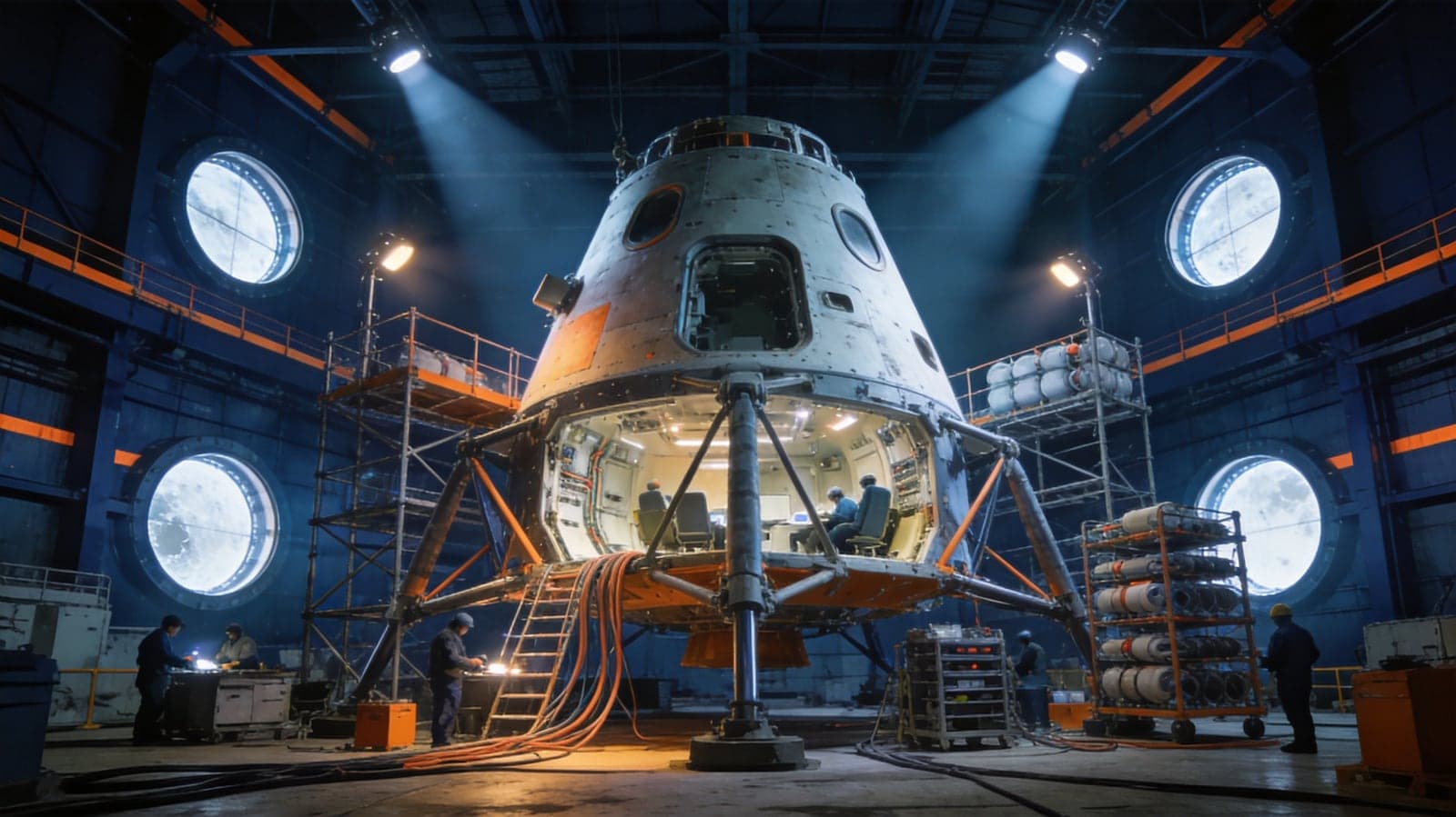 SpaceX показала макет кабины лунного Starship HLS